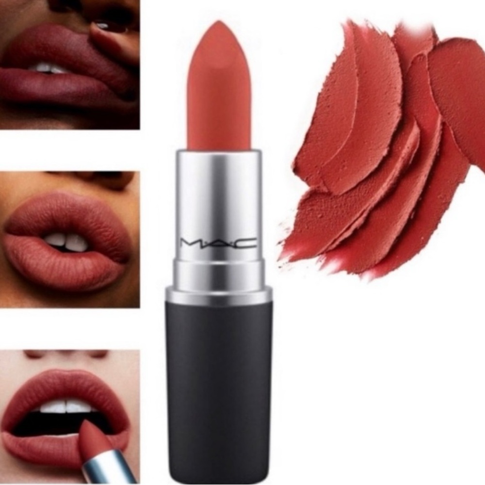 🌶️ MAC Devoted to Chili Powder Kiss Matte Lipstick Brick Red